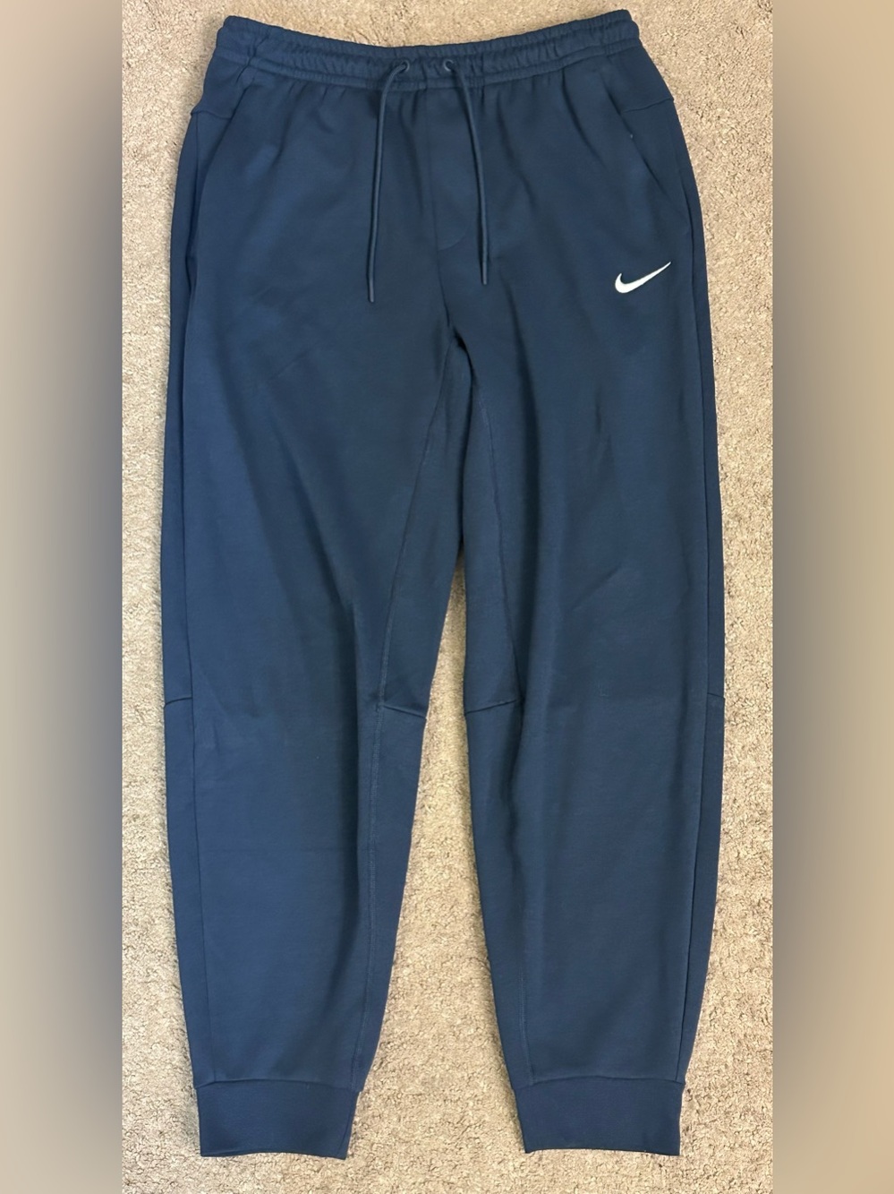Nike Men’s Jogger Dri-Fit Blue Medium Drawstring 2 Pocket